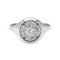 Bague 54 Bague en or blanc 18 carats avec diamants taille brillant 58 Facettes 577951CN