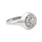 Bague 54 Bague en or blanc 18 carats avec diamants taille brillant 58 Facettes 577951CN
