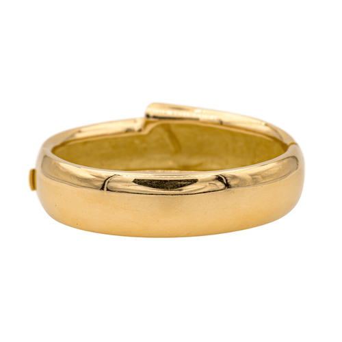 Bracelet Bracelet jonc ouvrant ovale en or jaune 18 carats 58 Facettes 578051CD