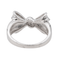 Bague 53 Bague nœud en or blanc 18 carats 58 Facettes 578153CD