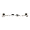 Boucles d'oreilles Susie Otero - Boucles d’oreilles pendantes en or blanc, diamants et onyx 58 Facettes 578248CD