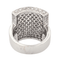 Bague 56 Bague pavée de diamants en or blanc 18 carats 58 Facettes 578262CD