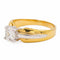 Bague 56 Bague solitaire en or jaune et or blanc avec diamant 58 Facettes 578381CD
