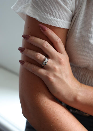 Bague 54 Bague solitaire en or blanc 18 carats avec diamant 0,32 ct 58 Facettes 578383CD