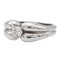 Bague 54 Bague solitaire en or blanc 18 carats avec diamant 0,32 ct 58 Facettes 578383CD
