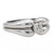 Bague 54 Bague solitaire en or blanc 18 carats avec diamant 0,32 ct 58 Facettes 578383CD