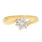 Bague 56 Bague solitaire - Diamant taille brillant en or jaune 18 carats 58 Facettes 578402CD