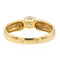 Bague 55 Bague solitaire en or jaune 18 carats avec diamant taille brillant 58 Facettes 578417CD
