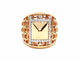 Bague 54 Bague en or rose 18 carats pavée de diamants 0,51 ct 58 Facettes 578648RV