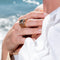 Bague 54 Bague en or rose 18 carats pavée de diamants 0,51 ct 58 Facettes 578648RV