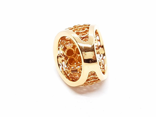 Bague 54 Bague en or rose 18 carats pavée de diamants 0,51 ct 58 Facettes 578648RV