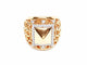 Bague 54 Bague en or rose 18 carats pavée de diamants 0,51 ct 58 Facettes 578648RV