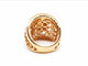 Bague 54 Bague en or rose 18 carats pavée de diamants 0,51 ct 58 Facettes 578648RV