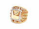 Bague 54 Bague en or rose 18 carats pavée de diamants 0,51 ct 58 Facettes 578648RV