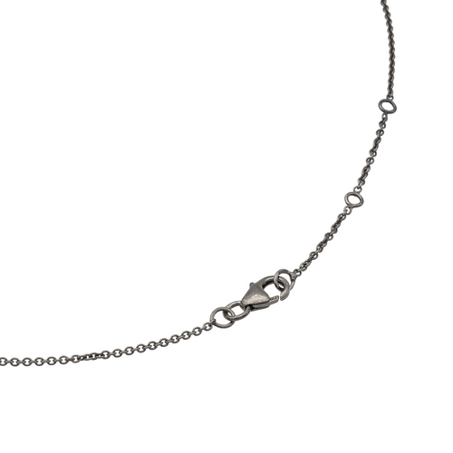 Collier Collier fleur - Pendentif en or noir 18 carats et diamants 58 Facettes 578701RV