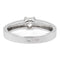 Bague 53 Bague solitaire en or blanc 18 carats avec diamant brillant 58 Facettes 578708RV