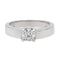 Bague 53 Bague solitaire en or blanc 18 carats avec diamant 0,50 ct 58 Facettes 578709RV