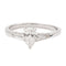 Bague 53 Bague solitaire en or blanc 18 carats avec diamants 58 Facettes 578717RV