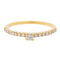 Bague 53 Bague solitaire en or jaune avec diamants 0,26 ct 58 Facettes 578723RV