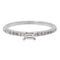 Bague 53 Bague solitaire en or blanc 18 carats et diamants 58 Facettes 578731RV