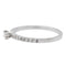 Bague 53 Bague solitaire en or blanc 18 carats et diamants 58 Facettes 578731RV