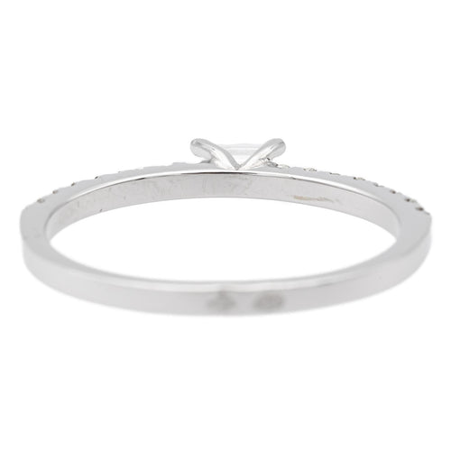 Bague 53 Bague solitaire en or blanc 18 carats et diamants 58 Facettes 578731RV