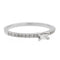 Bague 53 Bague solitaire en or blanc 18 carats et diamants 58 Facettes 578731RV