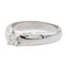 Bague 54 Bague solitaire en or blanc 18 carats avec diamant 0,30 ct 58 Facettes 578737RV