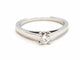 Bague 53 Bague solitaire en or blanc 18 carats avec diamant 0,20 ct 58 Facettes 578751RV