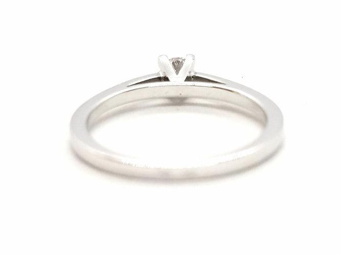 Bague 53 Bague solitaire en or blanc 18 carats avec diamant 0,20 ct 58 Facettes 578751RV