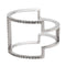 Bague 53 Bague graphique en or blanc 18 carats et diamants 58 Facettes 578790RV
