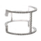 Bague 53 Bague graphique en or blanc 18 carats et diamants 58 Facettes 578790RV