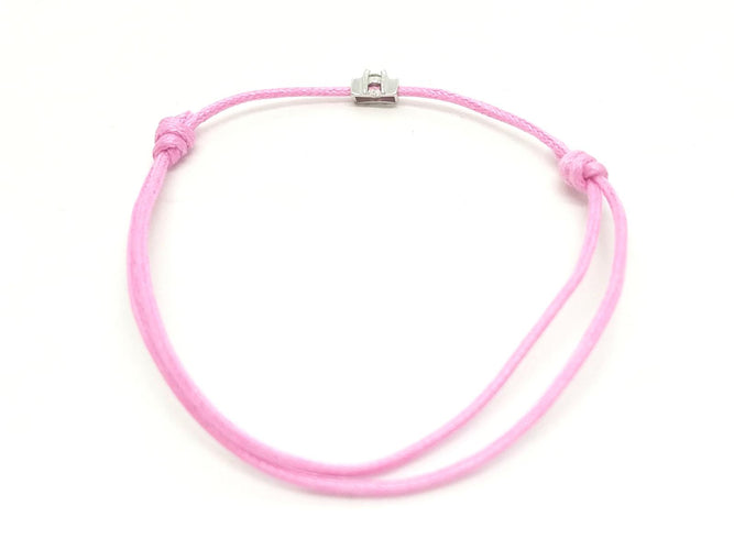 Bracelet Bracelet cordon en or blanc 18 carats et diamant 58 Facettes 578839RV