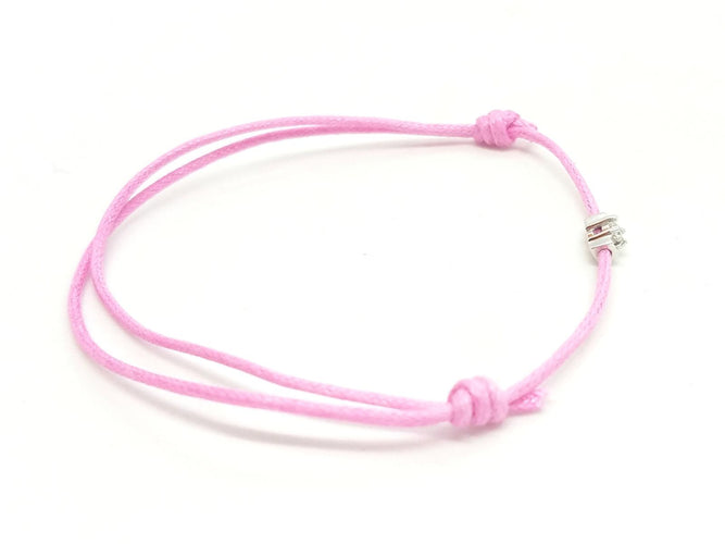 Bracelet Bracelet cordon en or blanc 18 carats et diamant 58 Facettes 578839RV