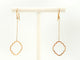 Boucles d'oreilles Boucles d’oreilles pendantes Transparence en or rose 18 carats 58 Facettes 578896RV