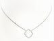 Collier Collier Transparence - Motif graphique en or blanc 18 carats 58 Facettes 578905RV