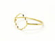 Bague 53 Bague Transparence en or jaune 18 carats 58 Facettes 578910RV