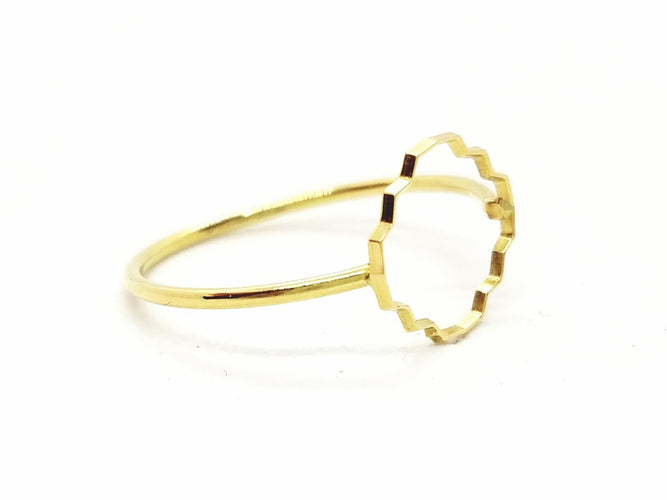 Bague 53 Bague Transparence en or jaune 18 carats 58 Facettes 578910RV