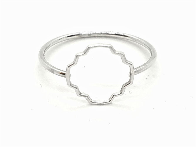 Bague 54 Transparence - Bague en or blanc 18 carats 58 Facettes 578911RV