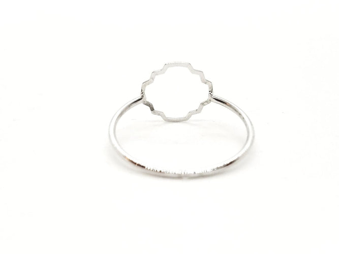Bague 54 Transparence - Bague en or blanc 18 carats 58 Facettes 578911RV