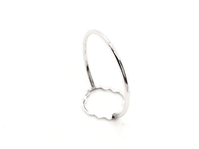 Bague 54 Transparence - Bague en or blanc 18 carats 58 Facettes 578911RV
