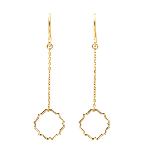Boucles d'oreilles Transparence - Boucles d'oreilles pendantes en or jaune 18 carats 58 Facettes 578915RV