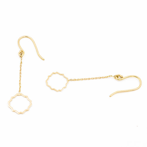 Boucles d'oreilles Transparence - Boucles d'oreilles pendantes en or jaune 18 carats 58 Facettes 578915RV