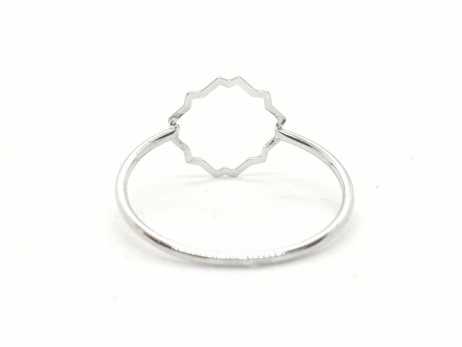 Bague 54 Bague Transparence en or blanc 18 carats 58 Facettes 578927RV