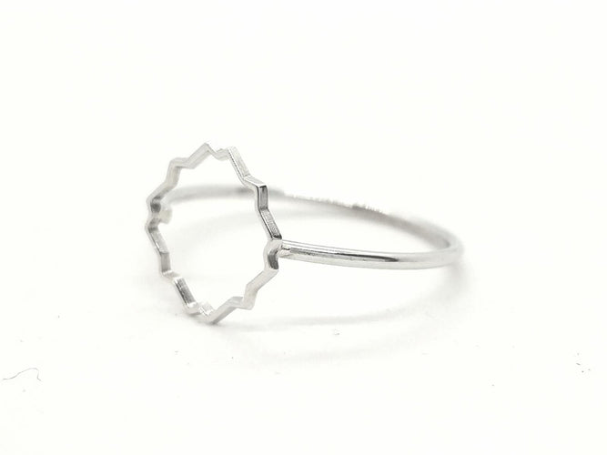 Bague 54 Bague Transparence en or blanc 18 carats 58 Facettes 578927RV