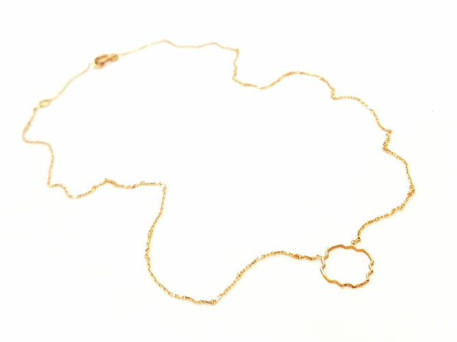 Collier Collier Transparence - Collier motif graphique en or rose 18 carats 58 Facettes 578938RV