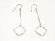 Boucles d'oreilles Boucles d'oreilles Transparence pendantes en or blanc 18 carats 58 Facettes 578947RV