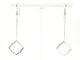 Boucles d'oreilles Boucles d'oreilles Transparence pendantes en or blanc 18 carats 58 Facettes 578947RV