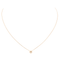 Collier Collier en or rose 18 carats avec diamant taille brillant 0,05 ct 58 Facettes 579147RV