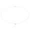 Collier Collier en or rose 18 carats avec diamant taille brillant 0,05 ct 58 Facettes 579147RV